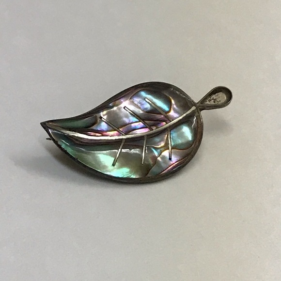 VTG Sterling Abalone Pin - Picture 3 of 7